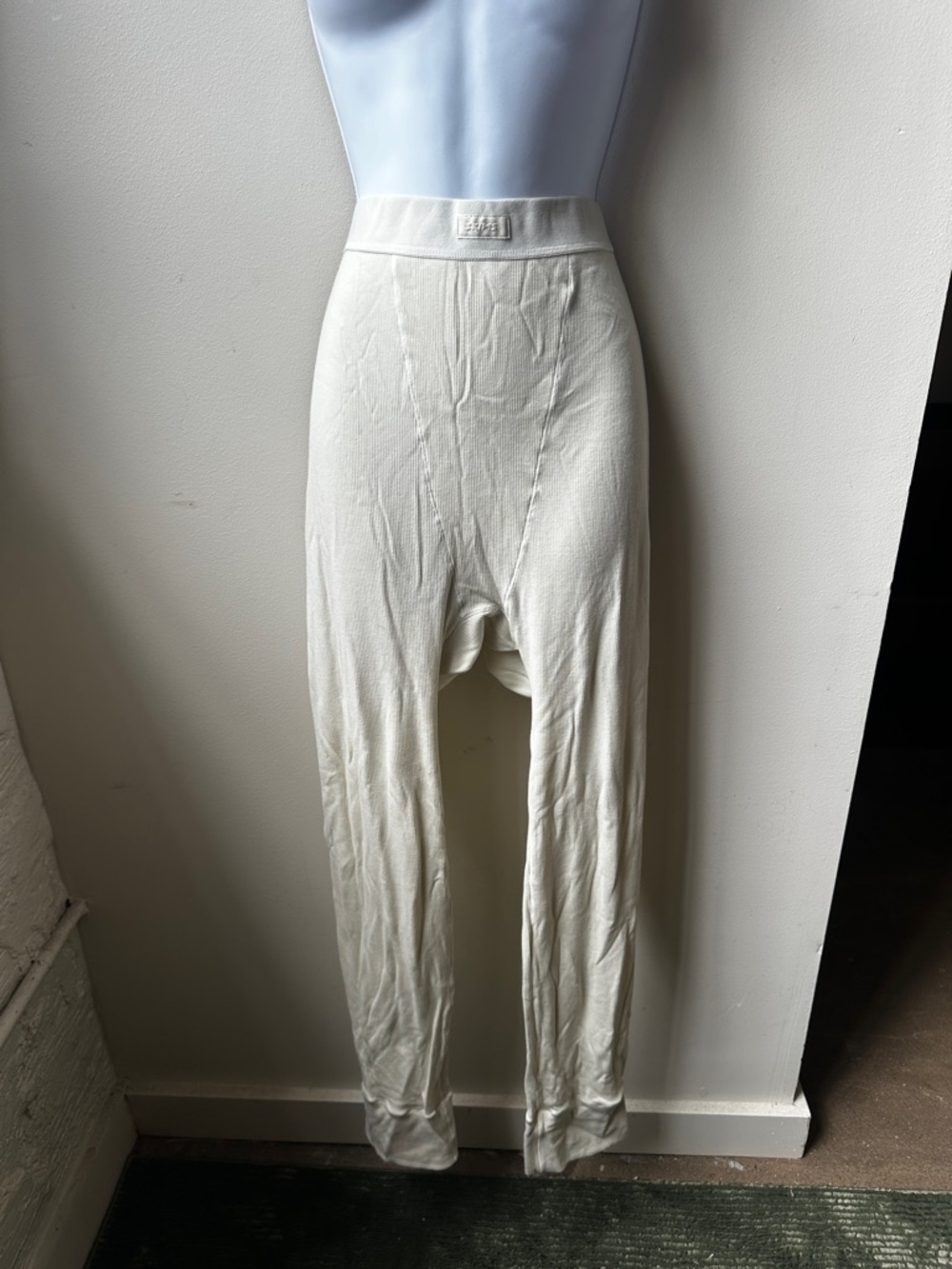 SKIMS Cotton Rib Bone Lounge Leggings High Rise Stretch Base Layer Minimalist 3X